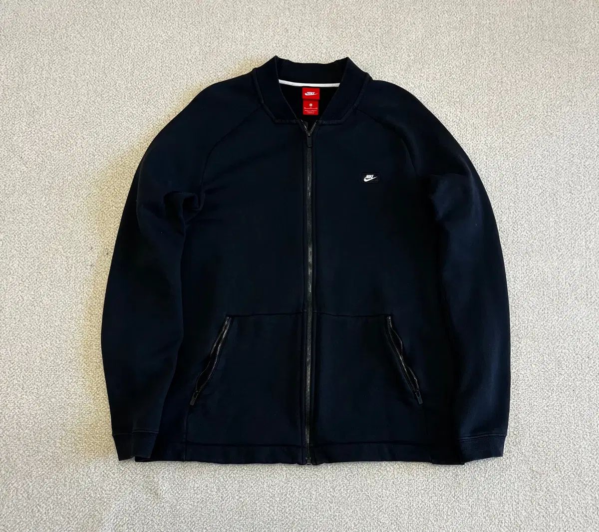 Nike(ナイキ） 裏起毛 ジップアップ 黒 XL