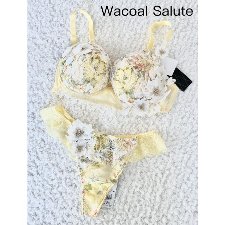 ☆Wacoal Salute☆ ブラ＆ソング 01G  正反対の2人 E75/L ☆【新品】 Wacoal Salute ワコールサルート ブラジャー＆ソング