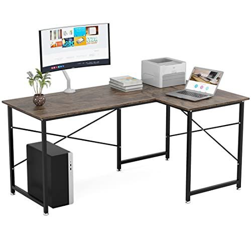 在庫処分 ワークデスク ゲーミング オフィスデスク 奥行60cm モニターアーム取付対応 左右入替 L字型デスク 幅160cm 100cm コーナーデスク 足元フリー設計 横揺れ防止 パソコンデスク シンプル 作業机 高強度のメラミン加工 L字デスク テ