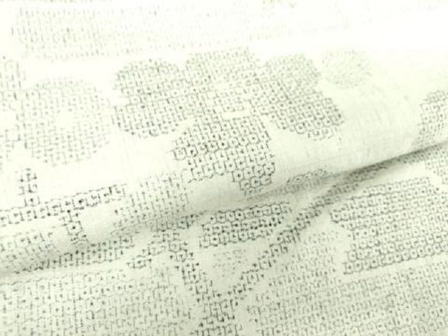 平和屋着物○本場結城紬 重要無形文化財 100亀甲 花車文 正絹 逸品