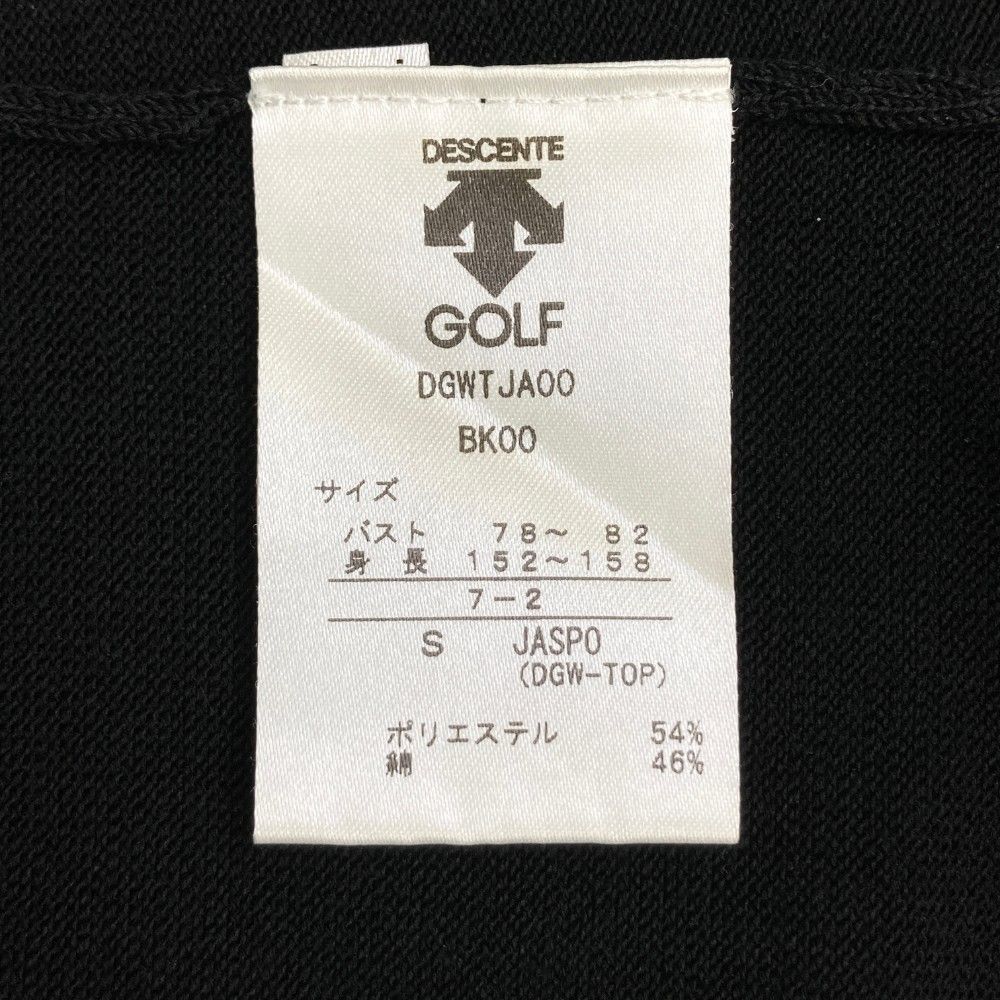 サイズ：S DESCENTE GOLF デサントゴルフ  ニットベスト  ブラック系 [240101439997] ゴルフウェア レディース ストスト サイズ：S DESCENTE GOLF デサントゴルフ ニットベスト ブラック