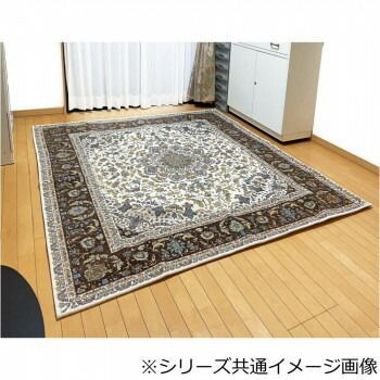 洗える!ゴブラン織シェニールラグ マルキィ 200×200cm BE ベージュ 5565 MARWIL-DEMENAGEMENTS_CH