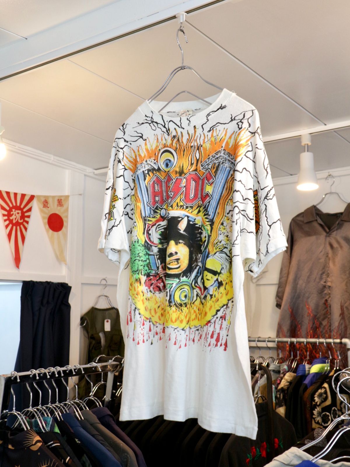 シーリングライト vintage used パキ綿 KISS Tシャツ バンT パキスタン