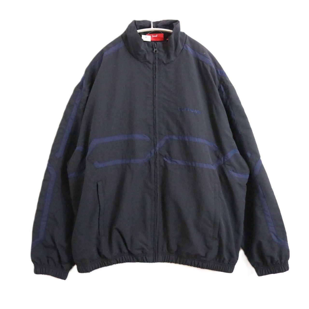 SUPREME シュプリーム S メンズ ジップアップ ブルゾン 24ss Inset Link Track Jacket トラックジャケット 黒 古着