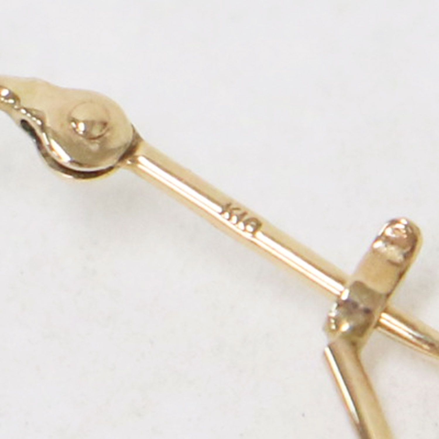 【限定セール！】 フープ アガット 美品】agete ピアス K10 マット 両耳用 / アクセサリー