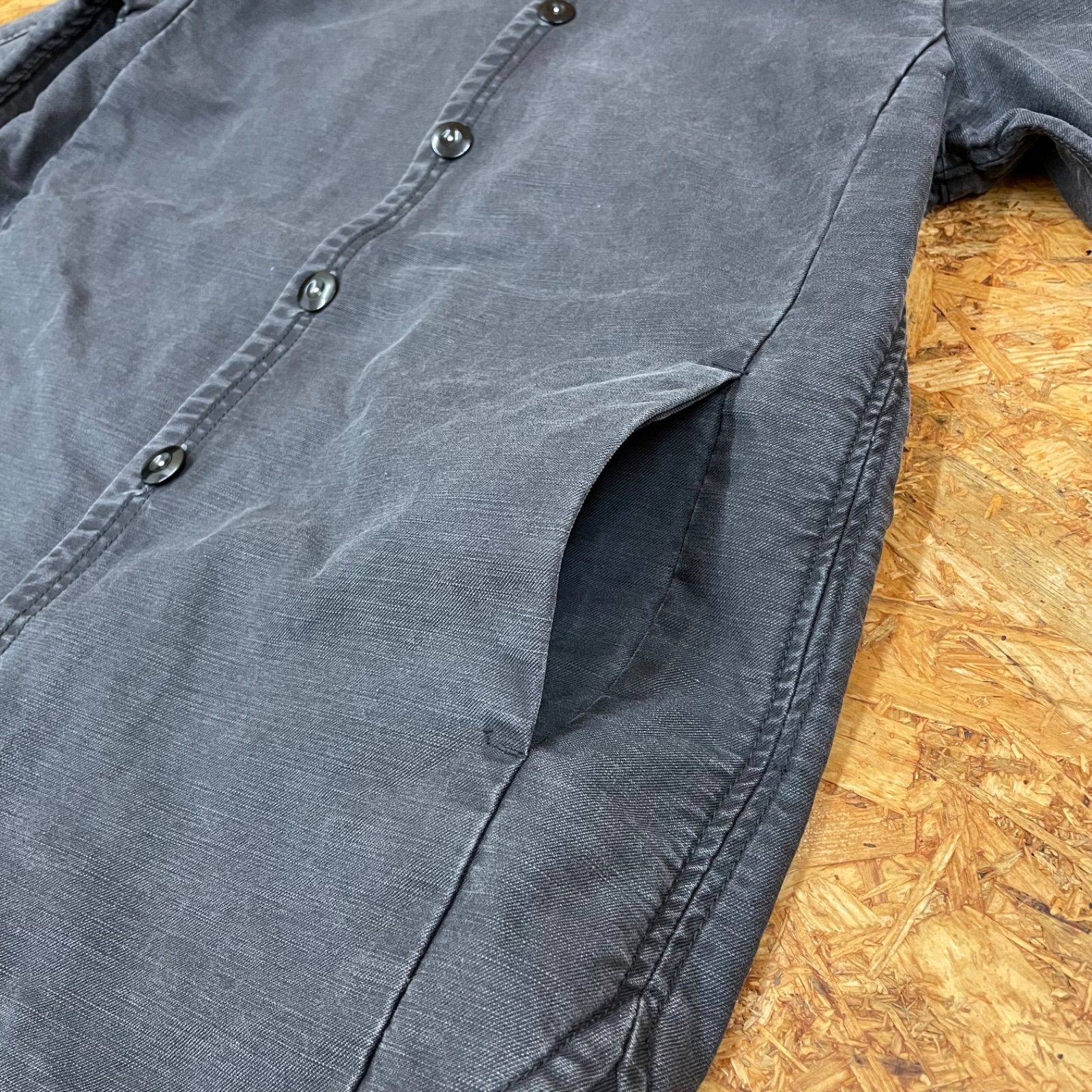 UNITED ARROWS BLUE LABEL USED加工 デニムジャケット メンズM グレー 