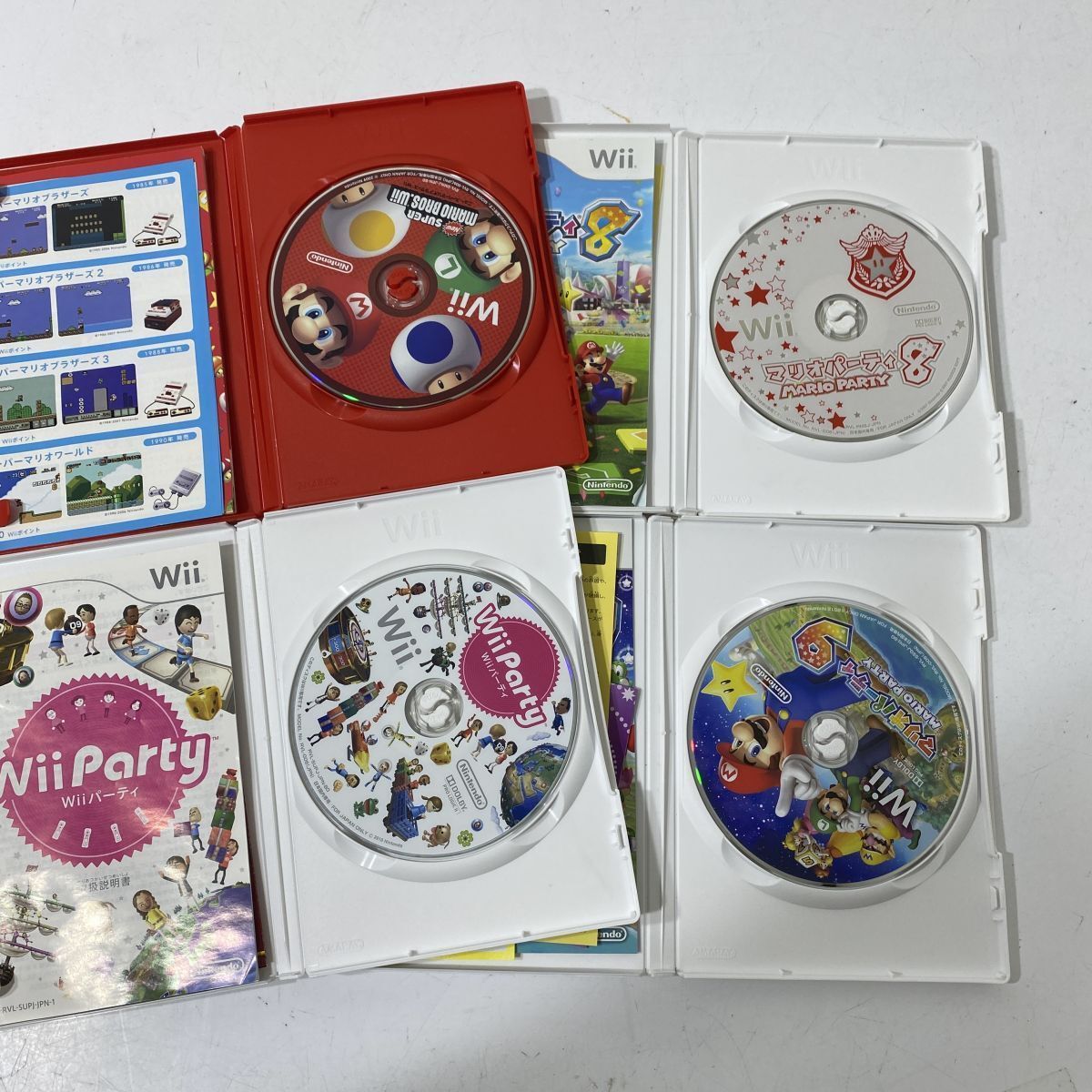 Nintendo Wii RVL−S−WD +マリオパーティー8・9 Wii Mario Party 8 and Wii Mario Party 9 Set JAPAN
