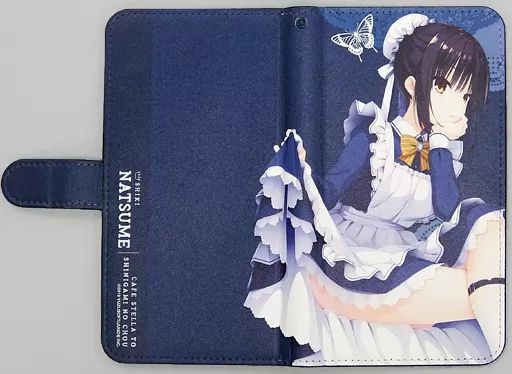 【中古】携帯ジャケット・カバー 四季ナツメ 手帳型モバイルフォンケース(フリーサイズ) 「喫茶ステラと死神の蝶」 ゆずソフトショップ限定