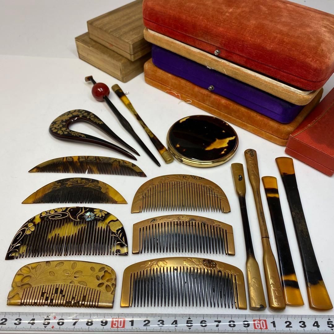 本鼈甲 櫛 笄 204g 東H6-0516