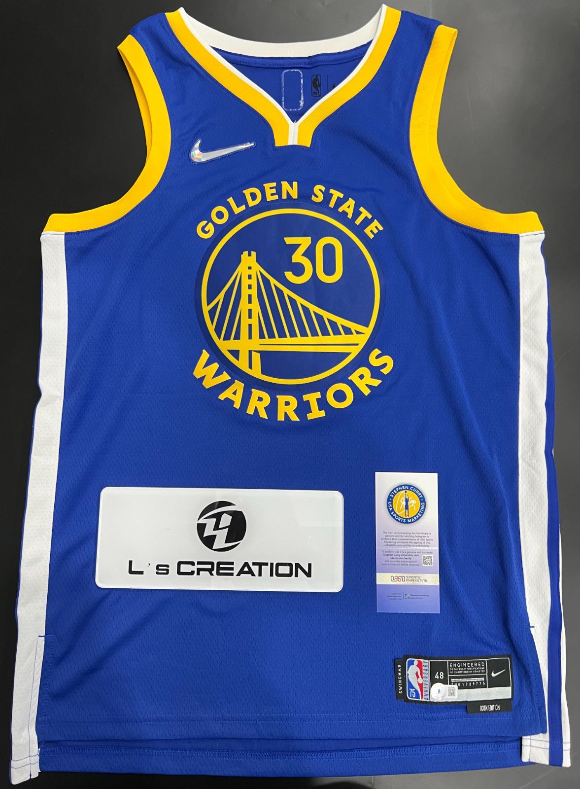 ステフィン・カリー ゴールデンステート・ウォリアーズ 直筆サイン入り