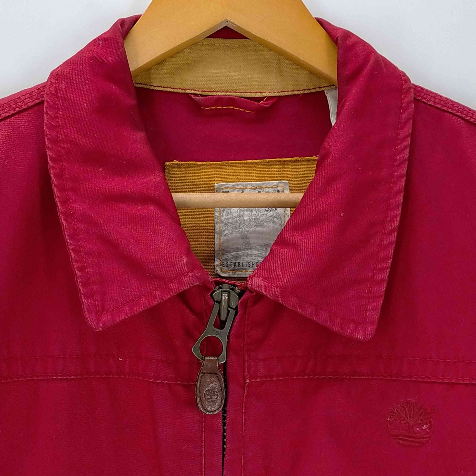 チン次郎【1759】90年代Timberlandハリントンジャケット刺繍ロ ティンバーランド Timberland 00s old ロゴ刺繍 ハリントン