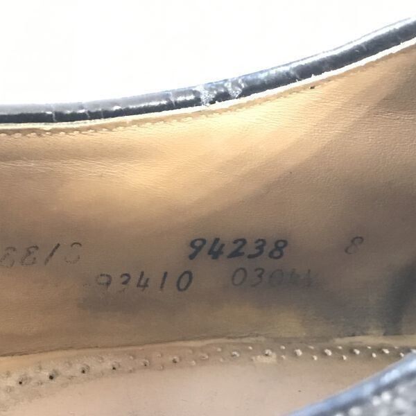 Vintage ジョンストン&マーフィー ガラスレザー|本革|ストレートチップ|キャップトゥ 10.5EEE|28.5|黒|BLACK dress shoes◆A-24 WWW_OLIVIERBERNSTEIN_COM