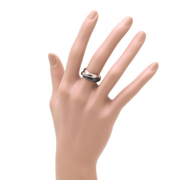 Cartier カルティエ トリニティ リング セラミック 48 8号 Cartier カルティエ トリニティ リング #48 8号 セラミック K18