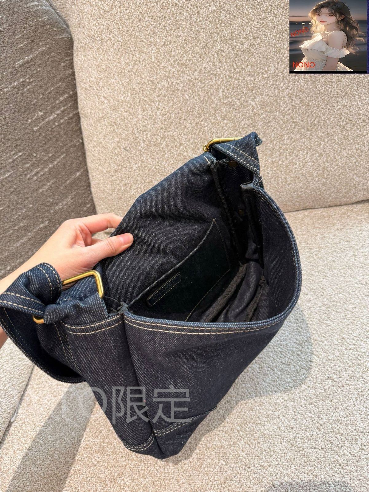 【CHANEL】デニムでカジュアルに◎スモールメッセンジャーバッグ 今日特価】Chanel Denim Messenger Bag シャネル デニム