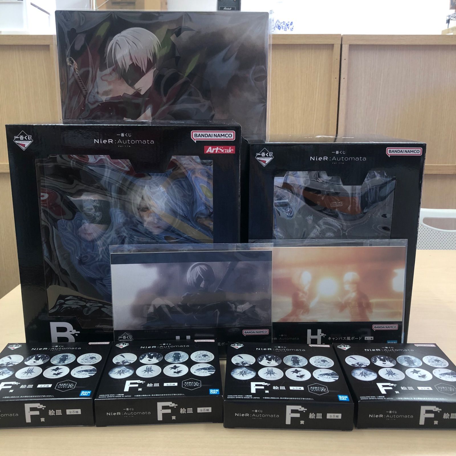 ニーアオートマタ1番くじ　B賞　F賞　H賞　セット アニメ『NieR:Automata Ver1.1a』放送記念くじが発売！約30cmの