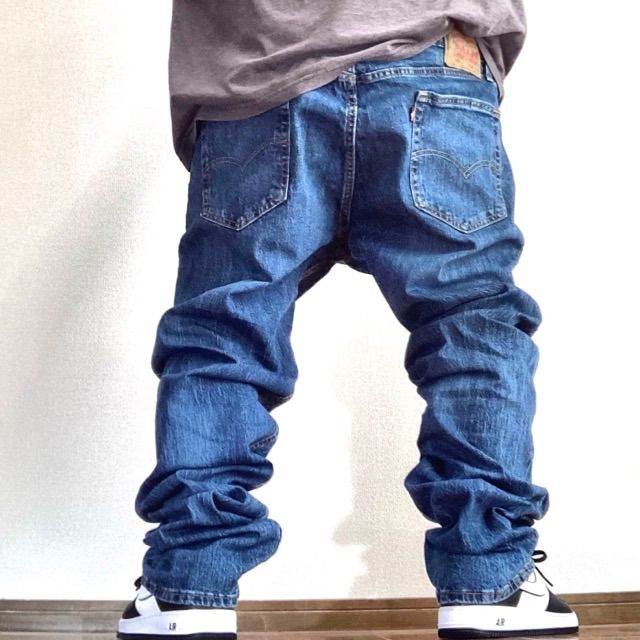 リーバイス505LEVI'Sデニムパンツw36大きいサイズバギーパッチ