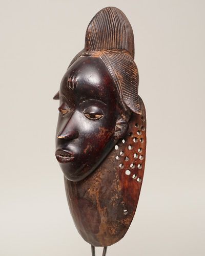 アフリカ スカルプチャー 彫刻 マスク 仮面 オブジェ希少 Amazon | アフリカ木彫お面27.8cmx14.7cm民芸民族仮面部族マスク