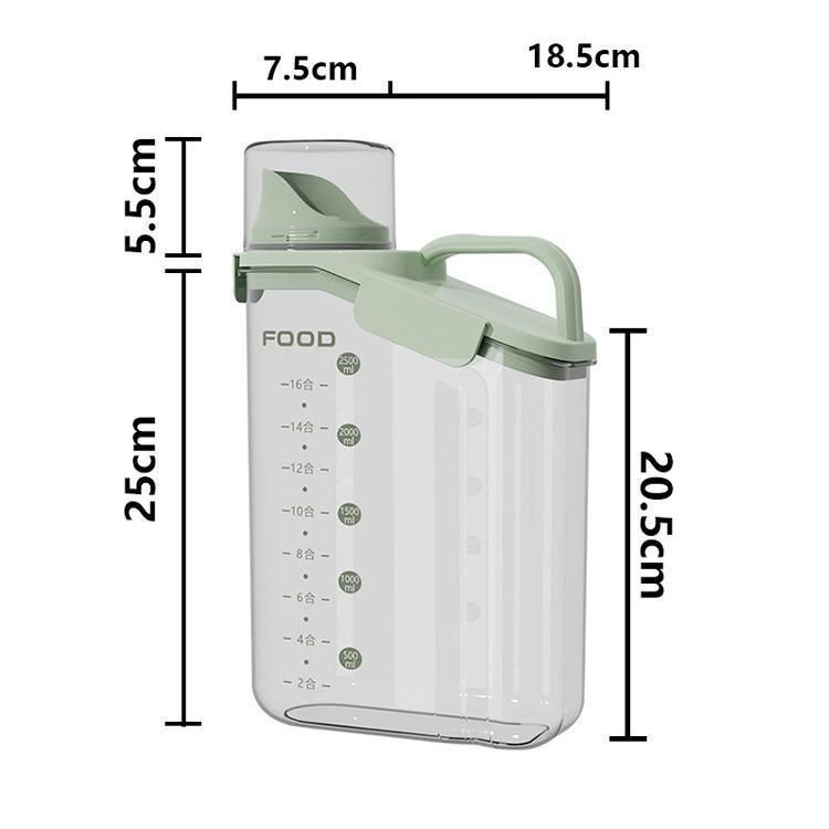 ペットフードストッカー 残量がわかる 計量カップ付 透明 犬 フードストッカー フードストッカー ドッグフードストッカー 猫 フードストッ