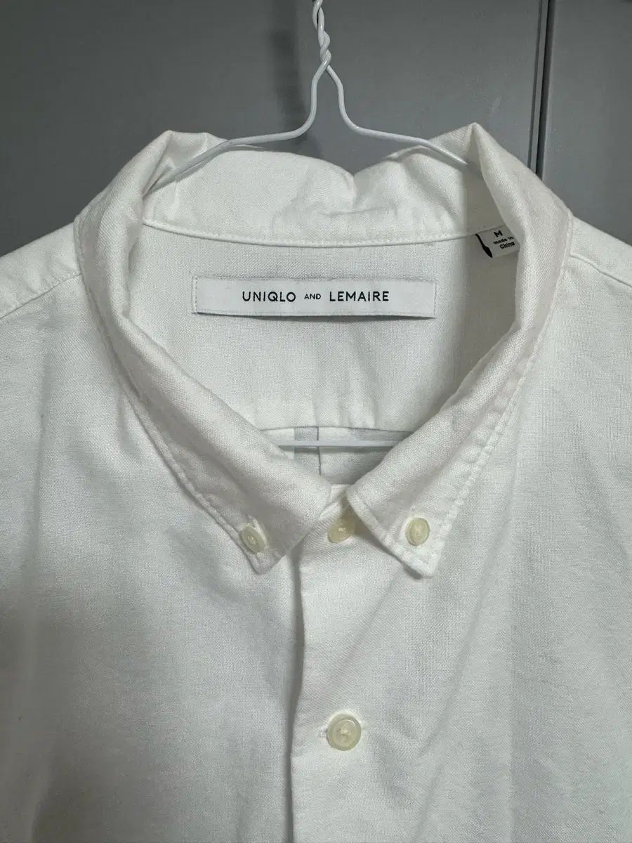UNIQLO(ユニクロ) LEMAIRE(ルメール) 95 ボタンダウン オックスフォード 白 シャツ