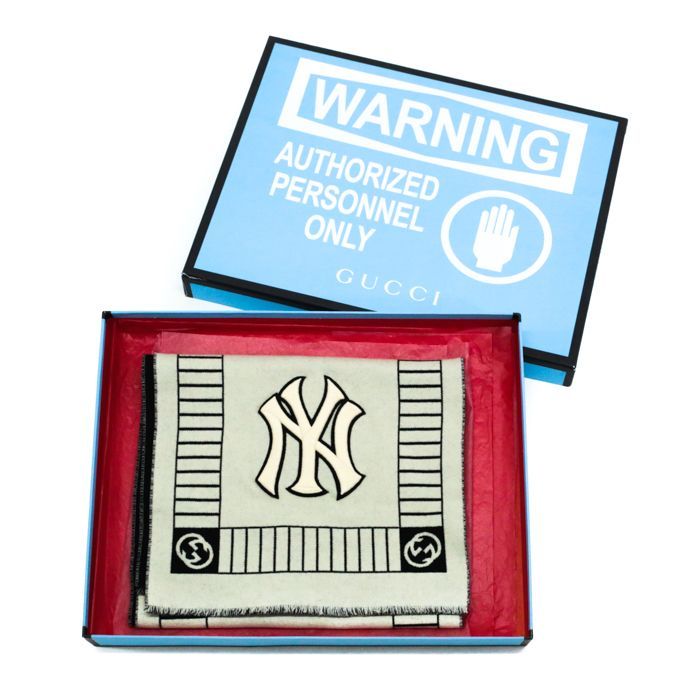 グッチ GUCCI マフラー ウール ニューヨークヤンキースコラボ 543557
