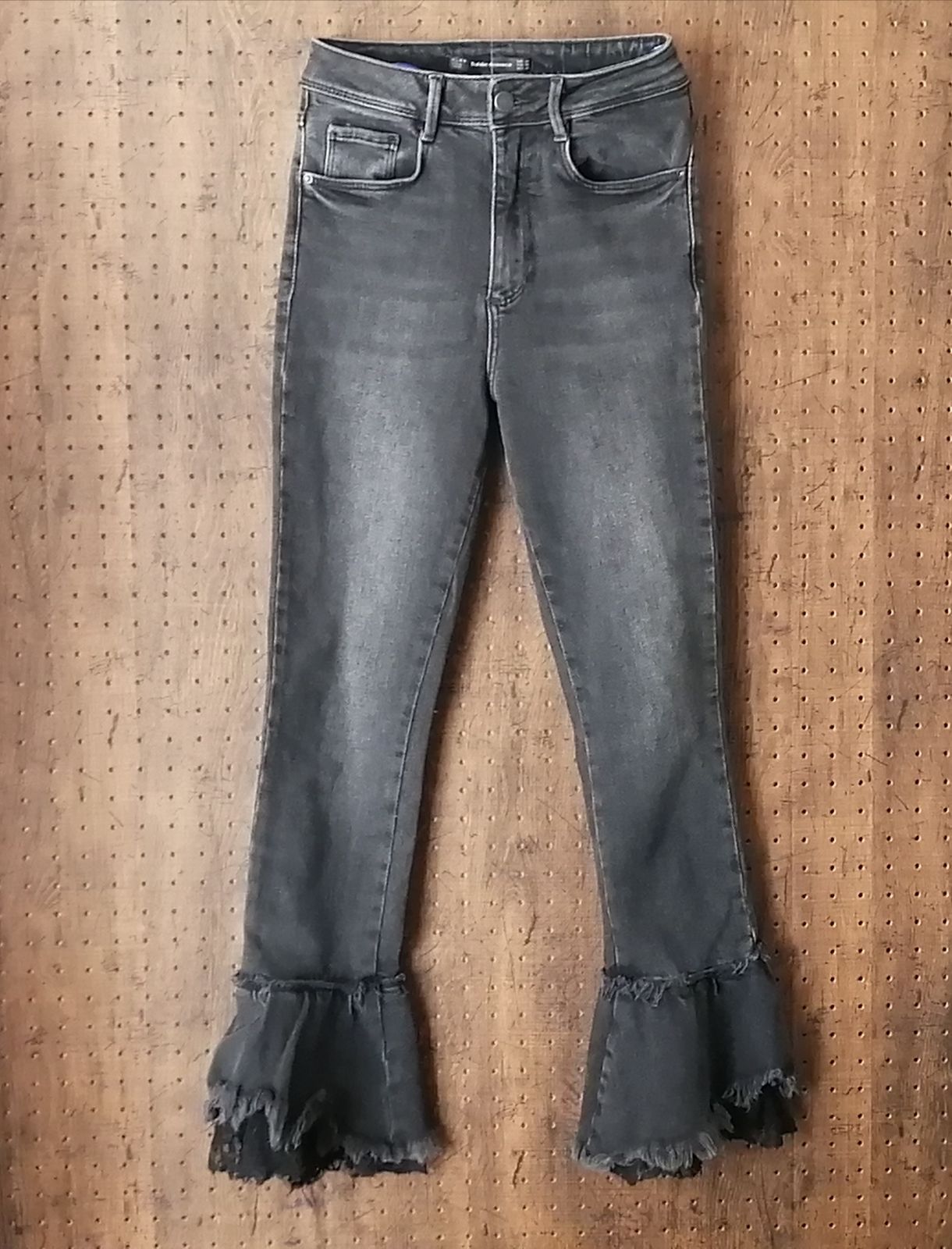 ZARA ザラ TRAFALUC DENIMWEAR デニムパンツ 裾継ぎ足しカット