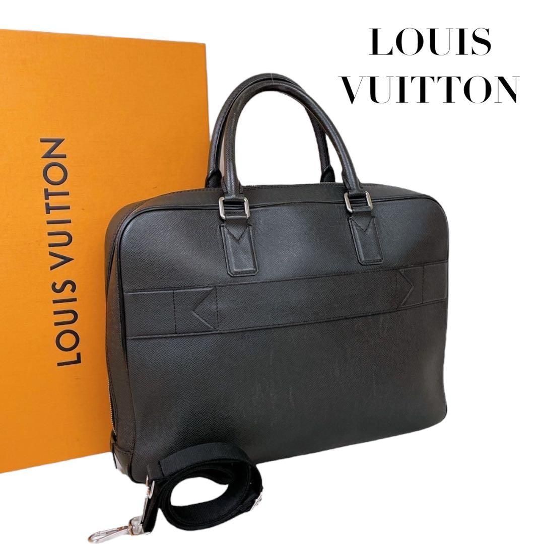価格交渉 質問大 LOUIS VUITTON ルイヴィトン タイガ ネオイゴール ビジネスバッグ 2WAY メンズ 通勤 出張 A4可 感 上質 レザー ブラック グレー 書類鞄 人気モデル 4390a