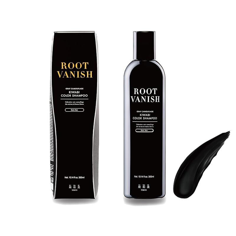 綺和美 KIWABI Root Vanish カラーシャンプー ブラック 単品 白髪