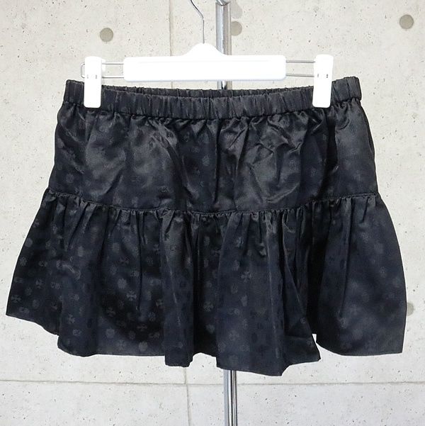 Chrome Hearts クロムハーツ シルク フレア ミニ スカート 正規品 Chrome Hearts クロムハーツ シルク フレア ミニ スカート 正規