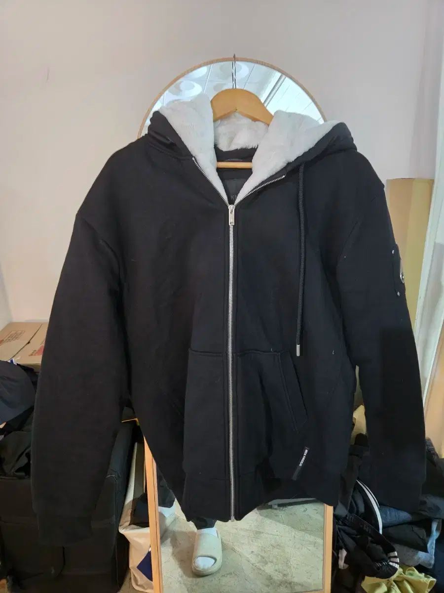 MOOSE KNUCKLES ムースナックルズ バニー セーター フード付き ジップアップパーカー XXL