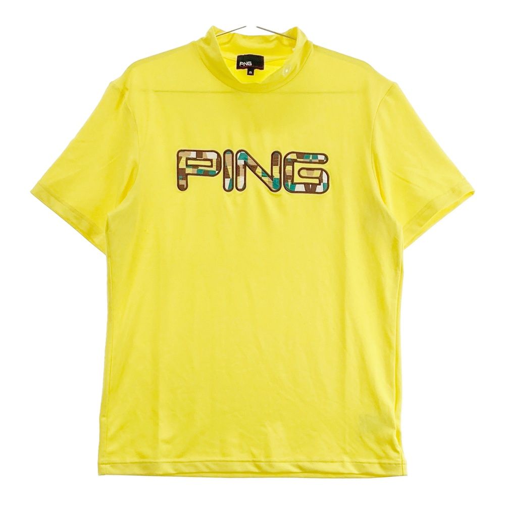 PING - coco 中古 ピン PING レディース 半袖シャツ M 黄 イエロー ハイネックカットソー PING ピン エコブルー半袖ハイネックシャツ レディース 2025春夏