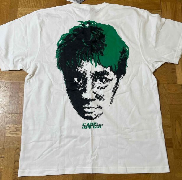 サプール SAPEur 浜田雅功 Tシャツ グリーン　コラボレーション　未開封 新品未使用 サプール SAPEur 浜田雅功 Tシャツ グリーン