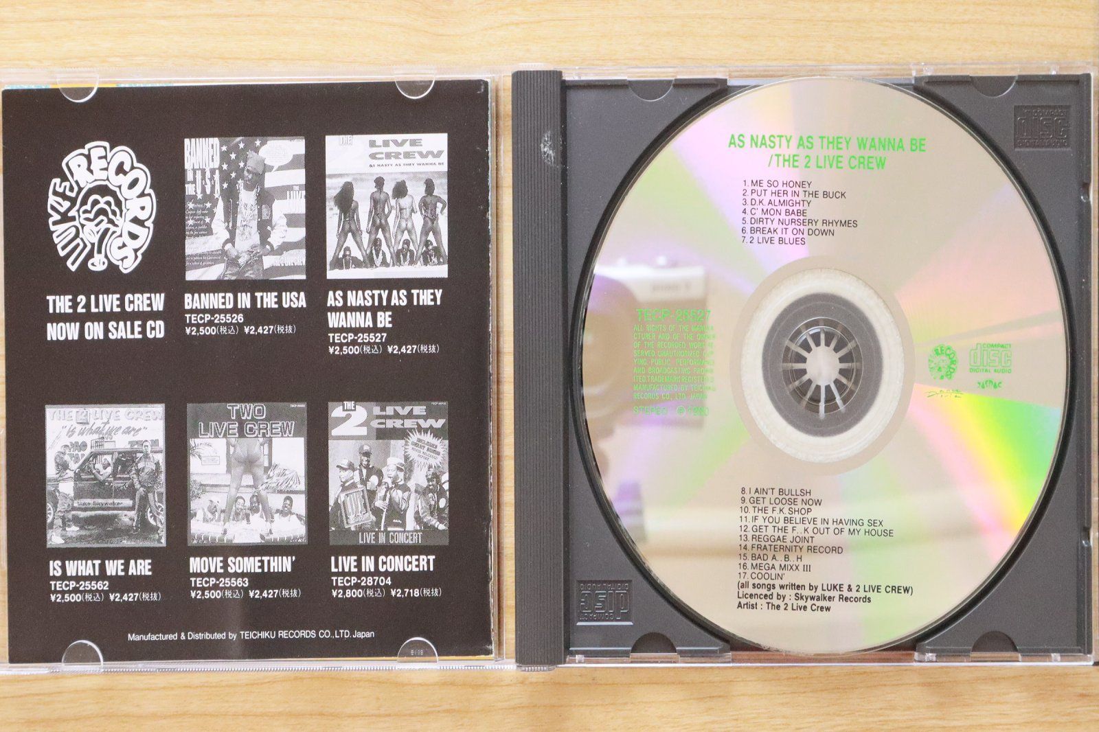 国内盤CD☆2ライブ・クルー/2 Live Crew□ アズ・ナスティ・アズ・ゼイ 