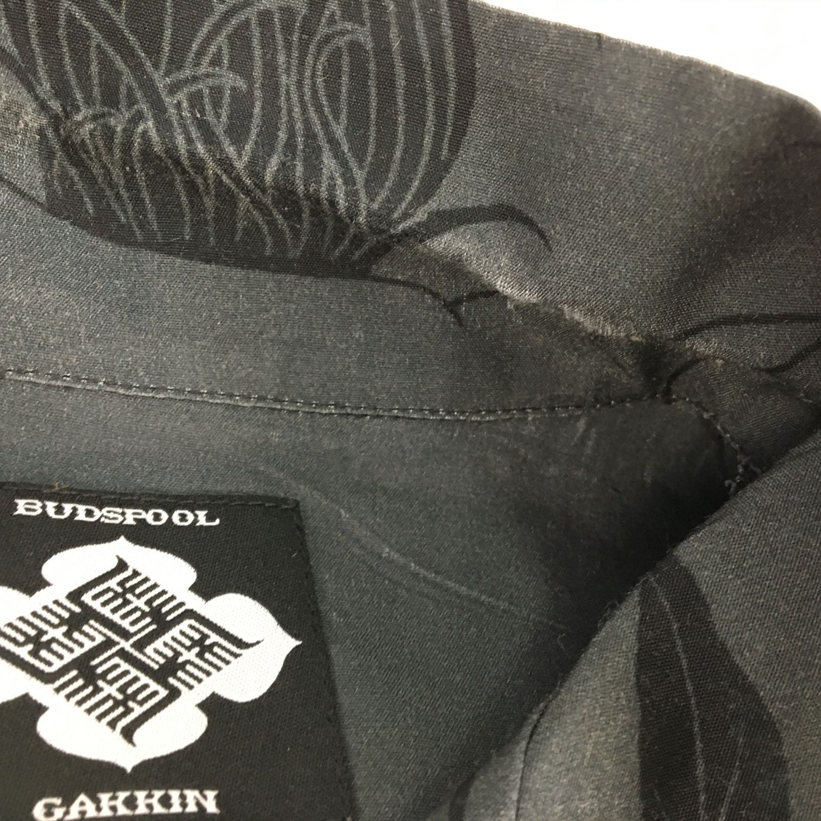 GAKKIN × BUDSPOOL 日章菊 ハワイアンシャツ　L 室内試着のみ GAKKIN × BUDSPOOL 日章菊 L/S HAWAIIAN SHIRT | APHRODITEGANG