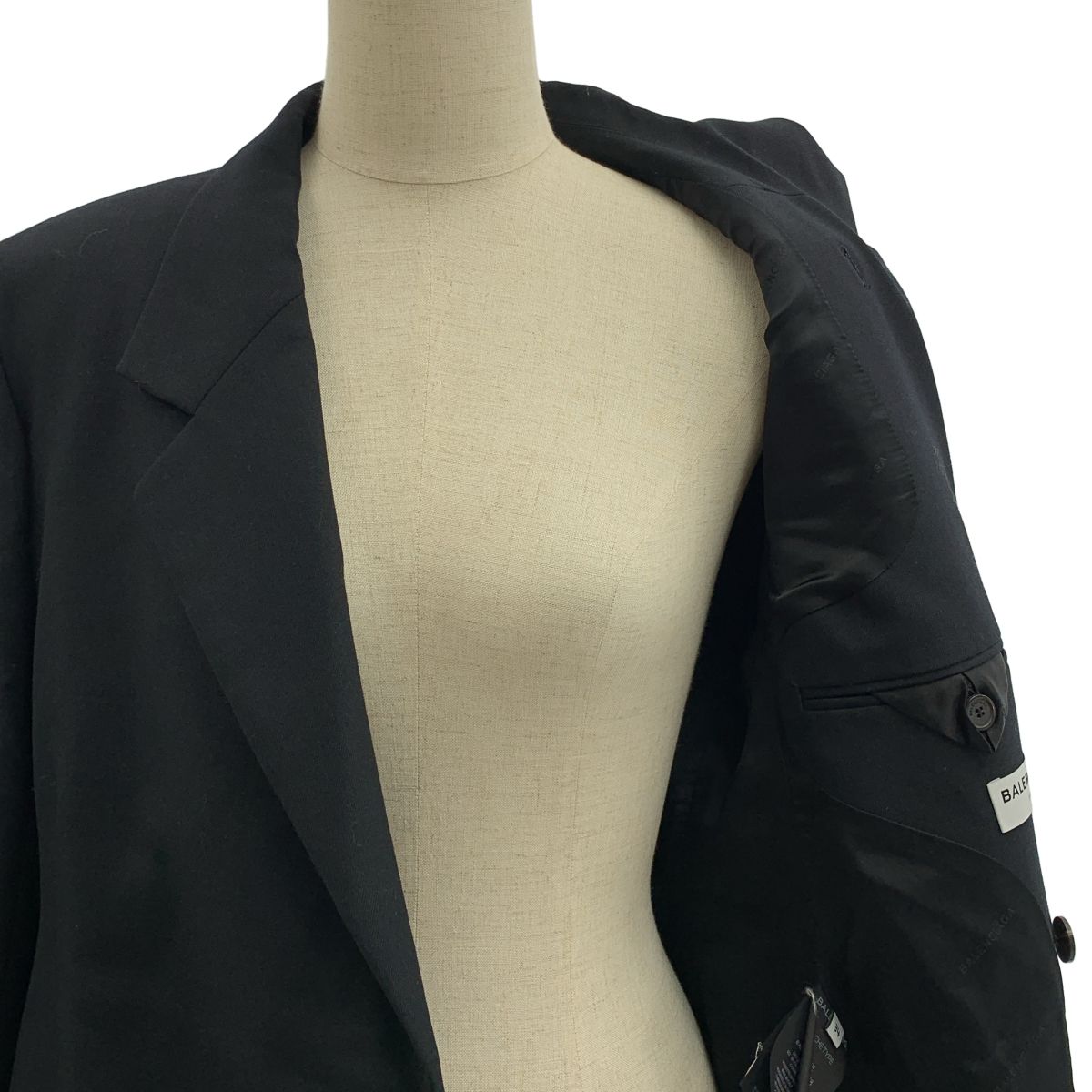 BALENCIAGA / バレンシアガ | ロゴボタン シングルブレスト テーラード  