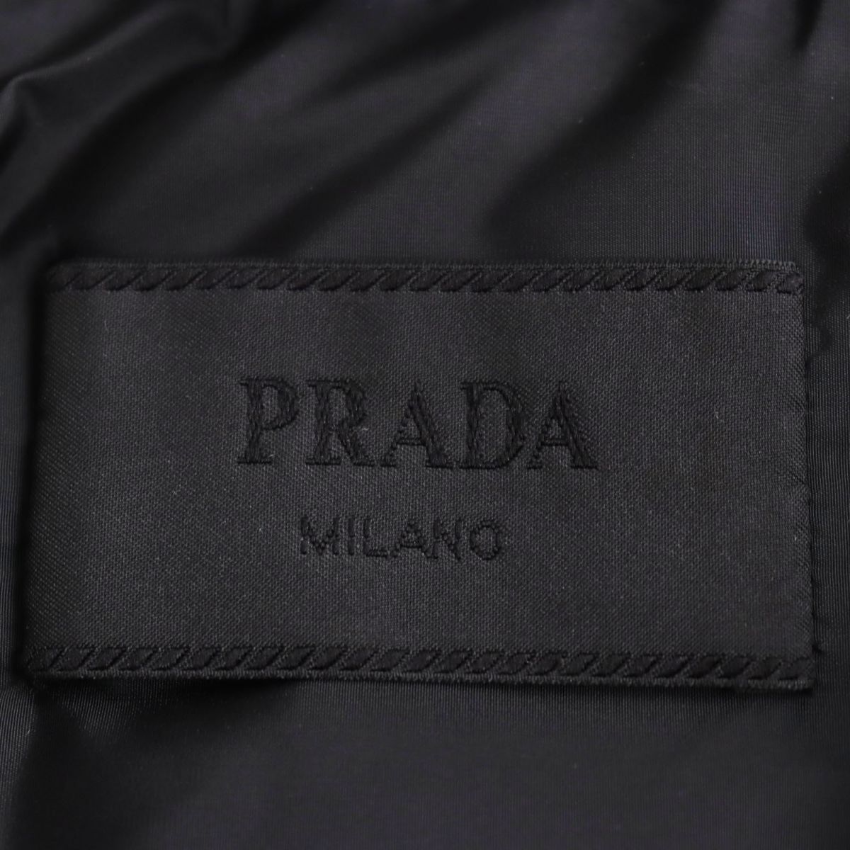 美品○18AW PRADA プラダ SGY091 トライアングルロゴ/三角プレート