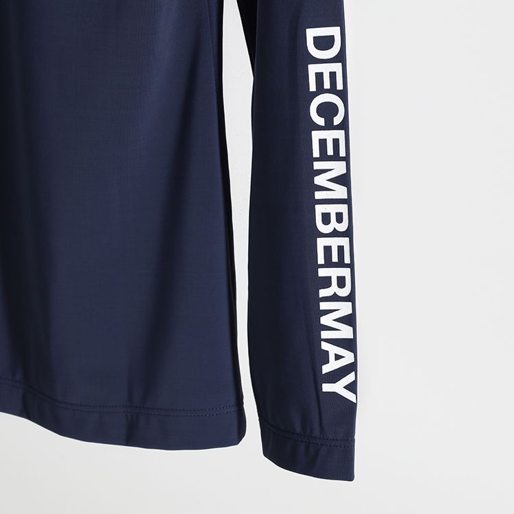 DECEMBERMAY（ディッセンバーメイ）ロゴモックネックシャツ ブラック