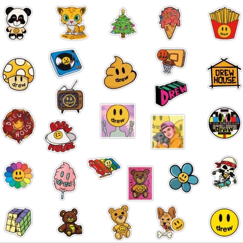 Drew Sticker Sheet 3種類 ドリューハウス ステッカー シール-