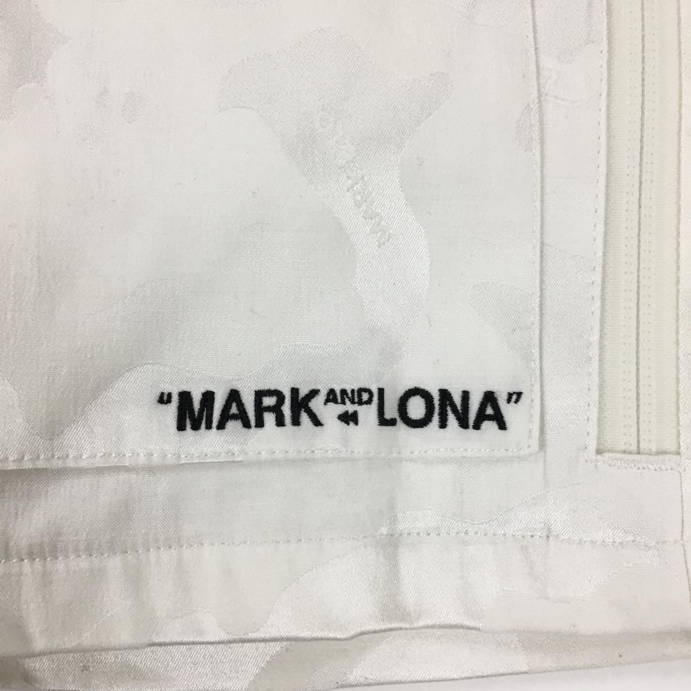 マークアンドロナ ハーフパンツ 白 カモフラ スカル 迷彩 メンズ 46