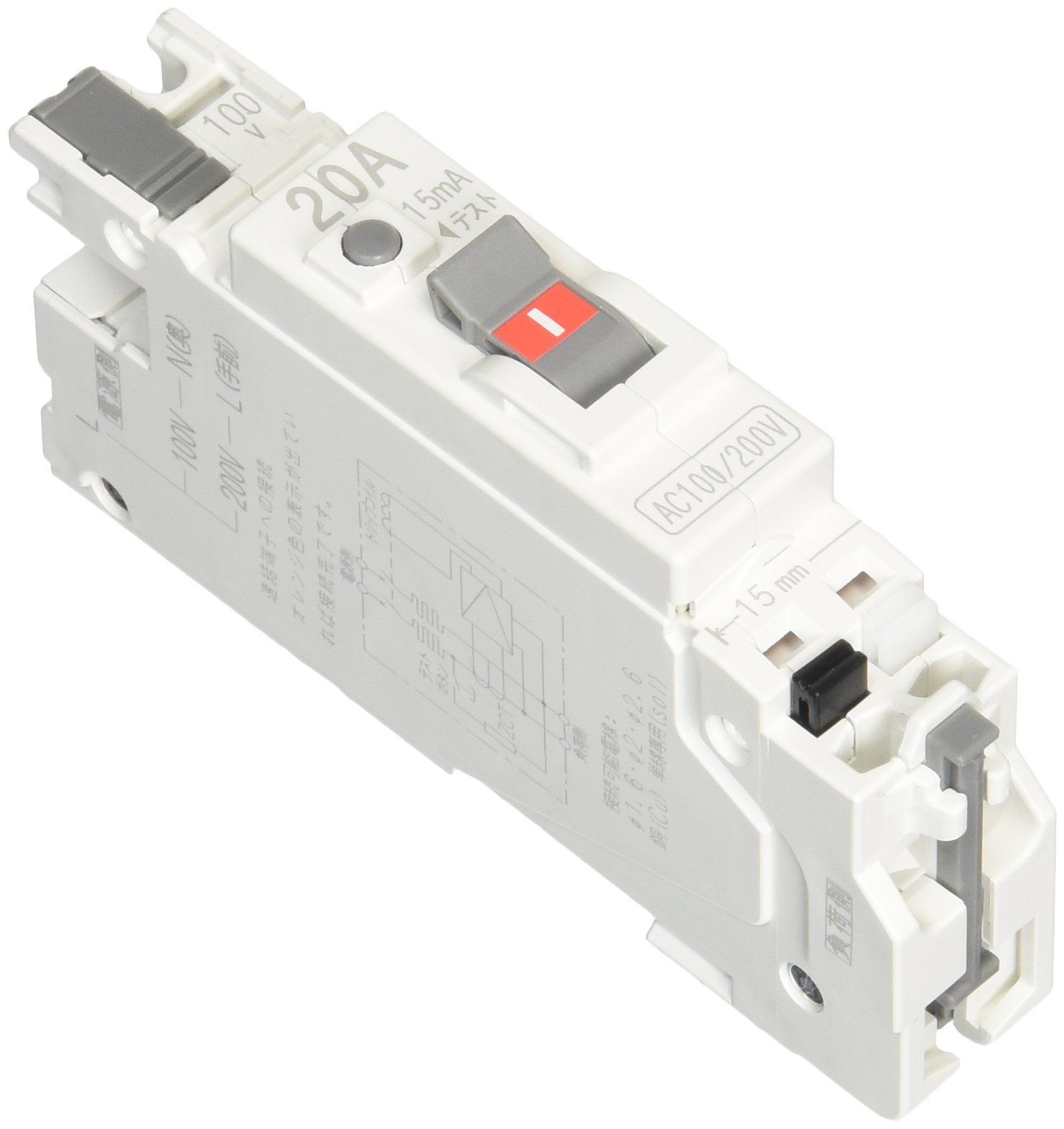 テンパール工業 パールテクト漏電ブレーカー 30AF 20A 15mA C2NA2015