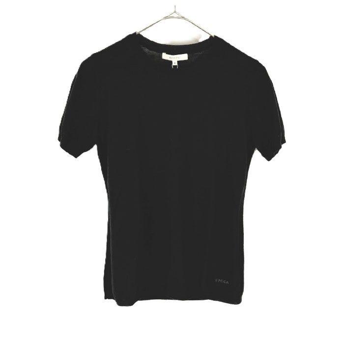 エポカ EPOCA クルーネック半袖ニット アンサンブルセット品 薄手 ブラック 黒