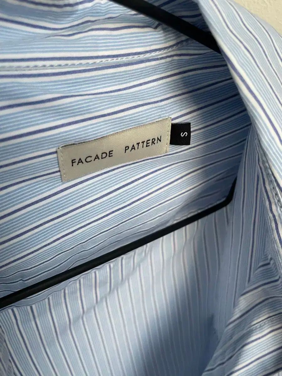 超人気、高品質で超激安。 FACADE PATTERN ファサードパターン ストライプ ロング シャツワンピース S