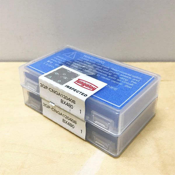 未開封 Tungaloy|タンガロイ 2QP-CNGA120408-BX480 2個 1個入|箱 切削用チップ ●112526