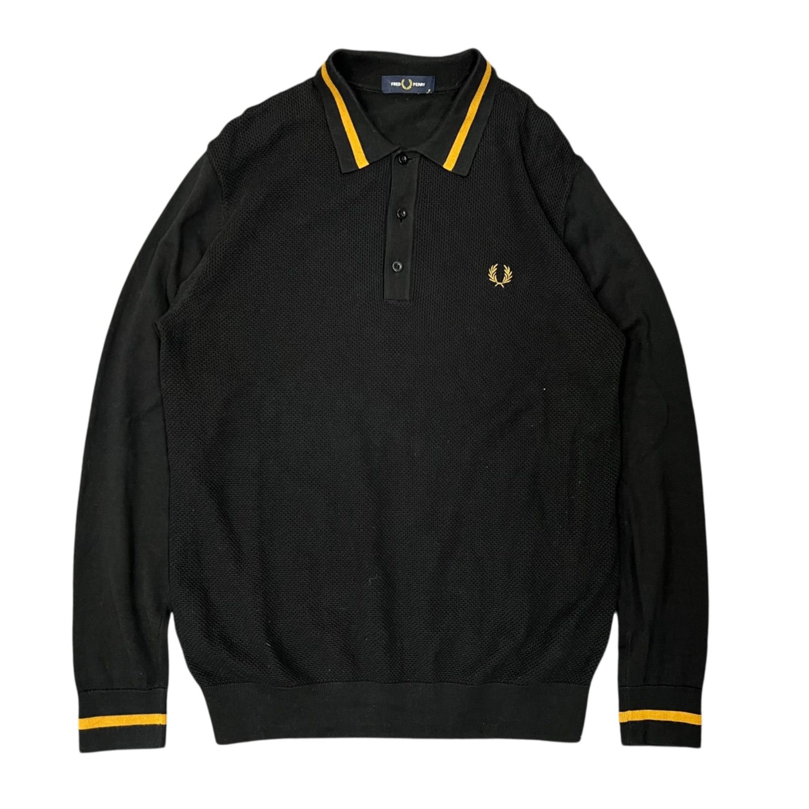 Fred Perry Textured Front Knitted Shirt フレッドペリー ニットポロ 