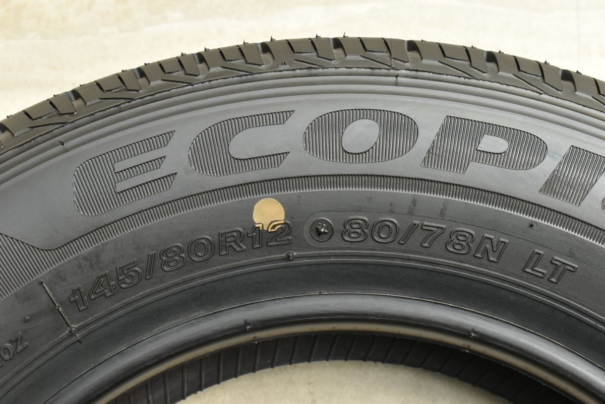 145/80R12 86/84N LT ヨコハマ　2022年製造　バリ溝　イボ有 楽天市場】【2025年製造】ブリヂストン 604V 145/80R12 80/78N