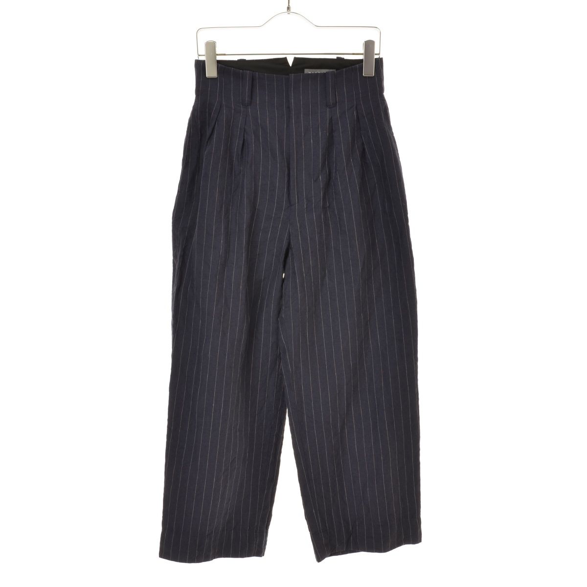 MARGARETHOWELL】25SS 5785143010 YARN DYED LINEN TROUSERSパンツ  