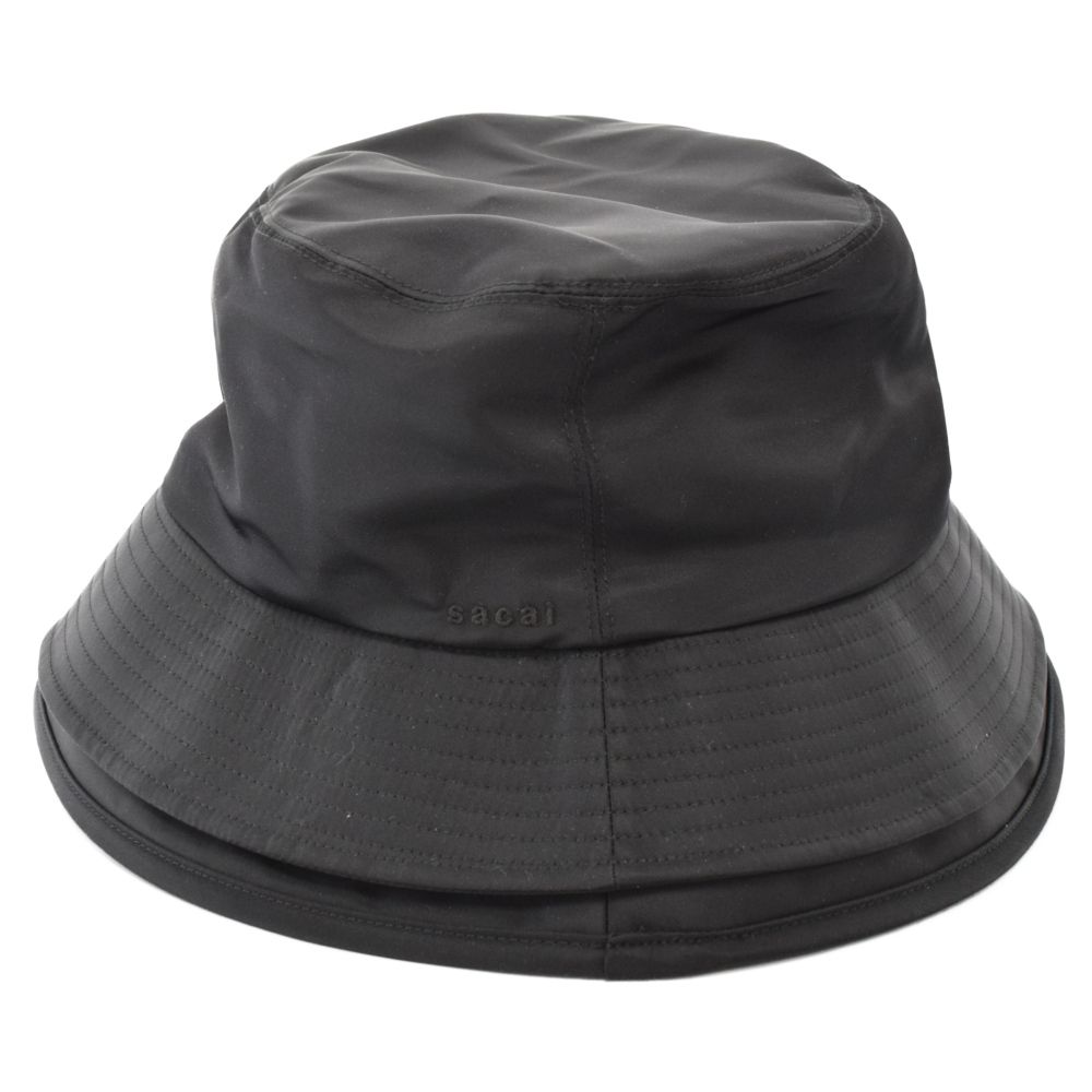 sacai ナイロン　ダブルブリムバケットハット23-0481S メンズサイズ3 Sacai (サカイ) Double Brim Bucket Hat ダブルブリムバケットハット