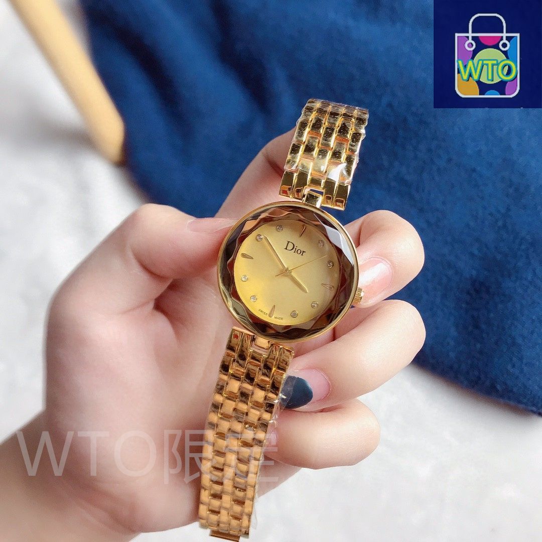 Dior ストーン装飾付き時計 今日特価】DIOR のファッションアイテム -WTO輸入1 - メルカリ