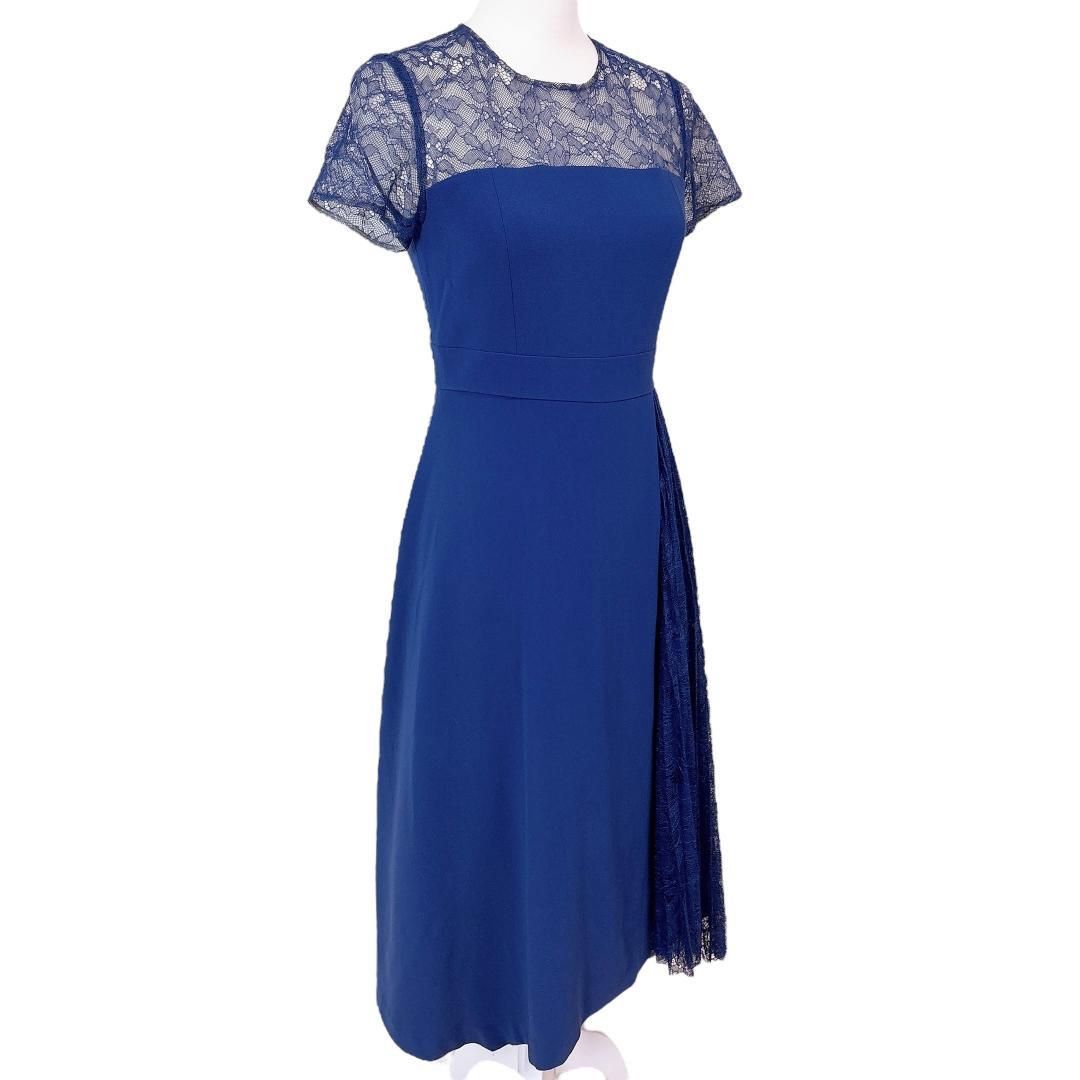 半袖ワンピース 肩部分レース