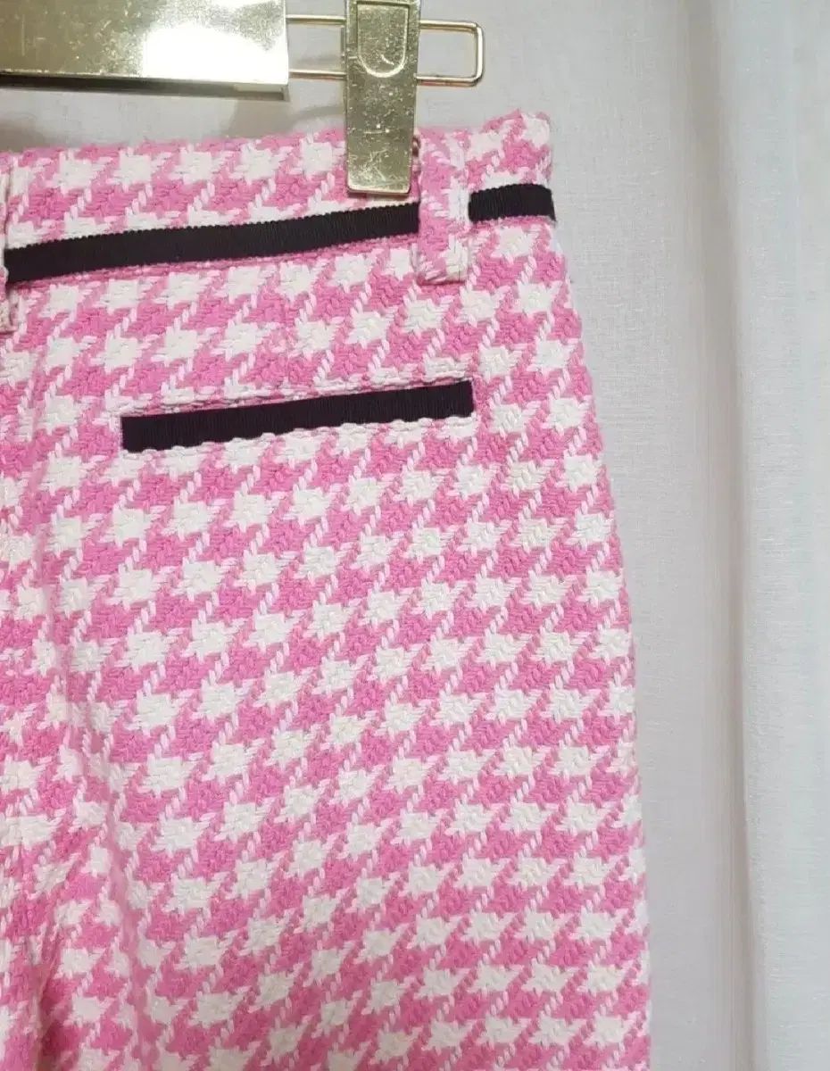 MSGM ブーツカット ツイードパンツ ピンク DECORATOM_COM_BR