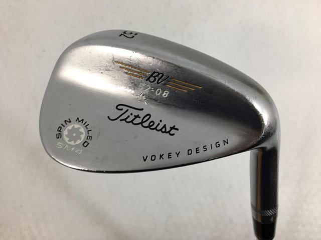 【中古ゴルフクラブ】タイトリスト ボーケイ ウェッジ スピンミルド SM4 (ツアークロム)52.08(日本仕様) D/G AW